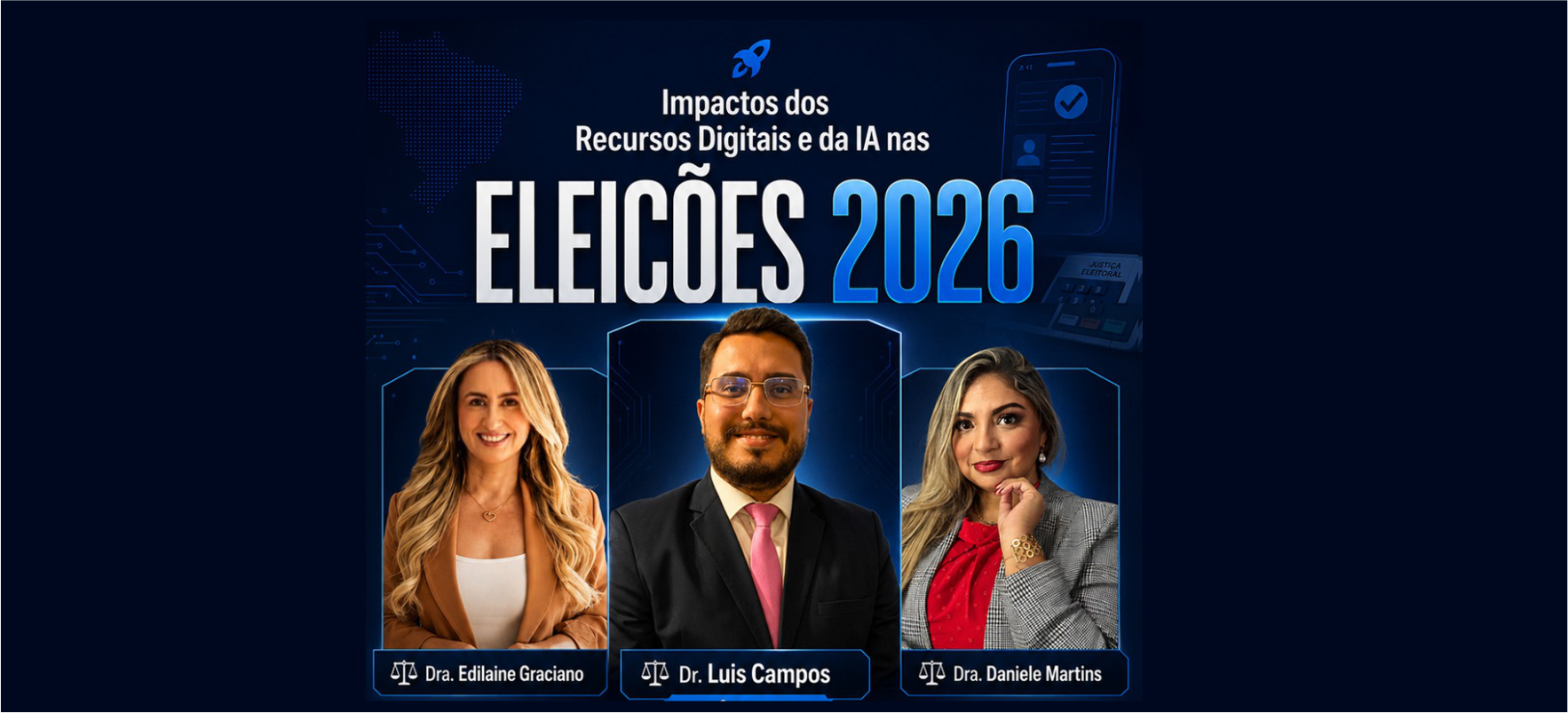 LIVE Gratuita: Impactos dos Recursos Digitais e da IA nas Eleições 2026