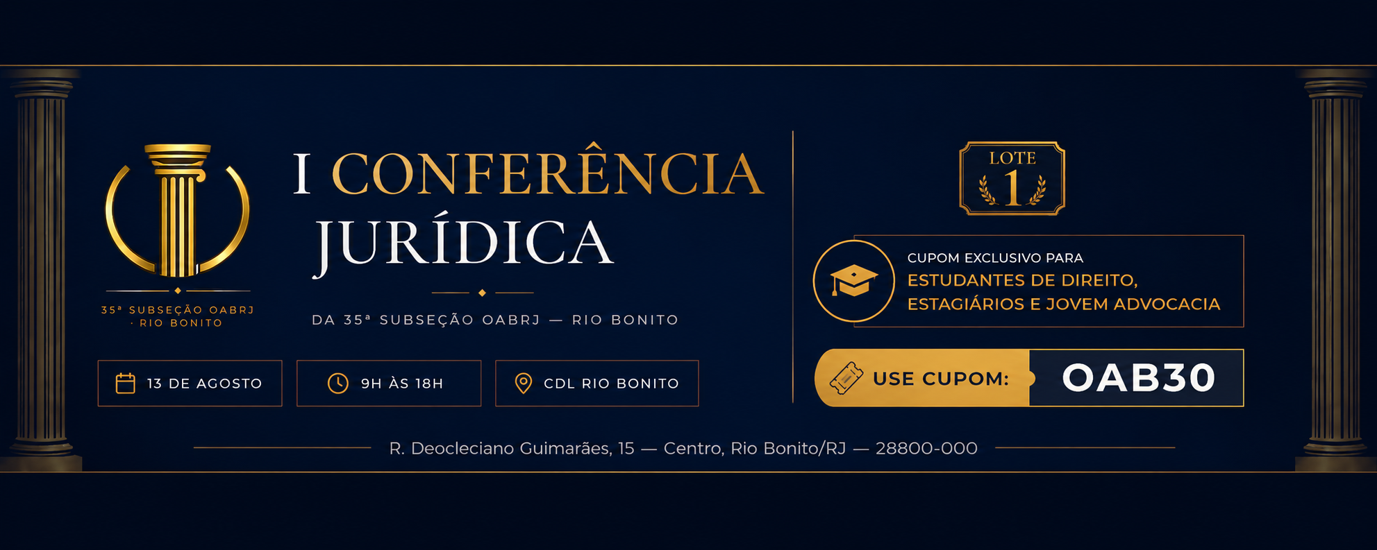 I Conferência Jurídica OAB Rio Bonito